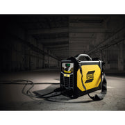 esab rogue es 130i portable stick welder in warehouse showing shoulder strap