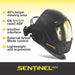 infographic showing key upgrades of esab sentinel a60 welding helmet compared to old sentinel a50