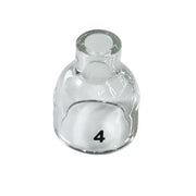 pyrex tig cup with number 4 showing