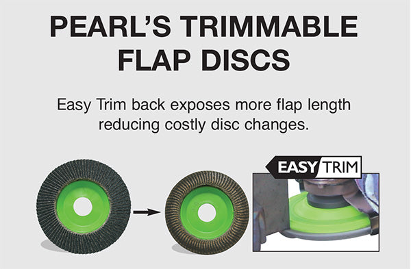 Pearl Greenback Zirconia Maxidisc Trimmable Flap Wheel