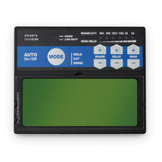 inside look at the controls of the auto darkening filter of miller classic welding helmet