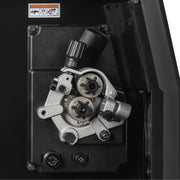 close up of drive rolls on miller multimatic 235 welder