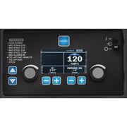 close up of control panel of miller multimatic 235 welder showing settings for tig welding