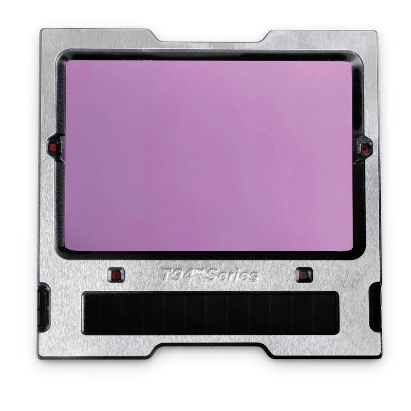 outsiode of miller t94i xl adf showing 4 arc sensors and brushed metal finish