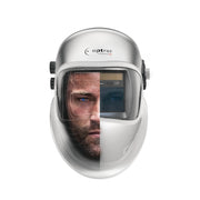 Optrel Crystal welding helmet silver with face