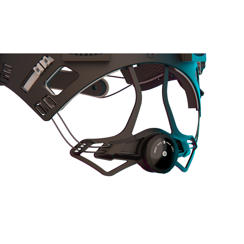 Optrel isofit headgear upgrade close up of comfort dial