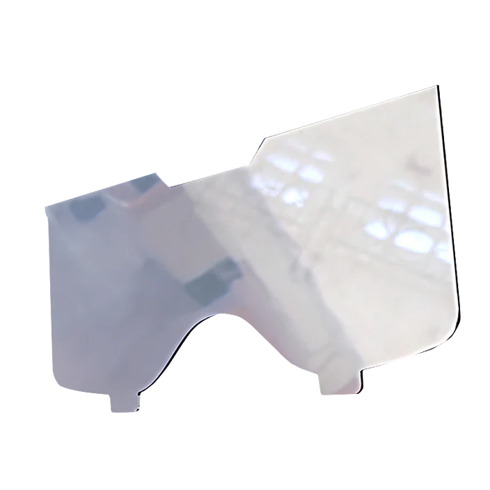 Single goggle shaped polycarbonate lens for use with optrel weldcap welding helmet