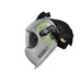 optrel e684 papr welding helmet side view showing face seal and air hose port