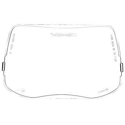 Clear polycarbonate curved outside protective lense for 3M Speedglas 9100 series welding helmets
