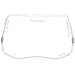 Clear polycarbonate curved outside protective lense for 3M Speedglas 9100 series welding helmets