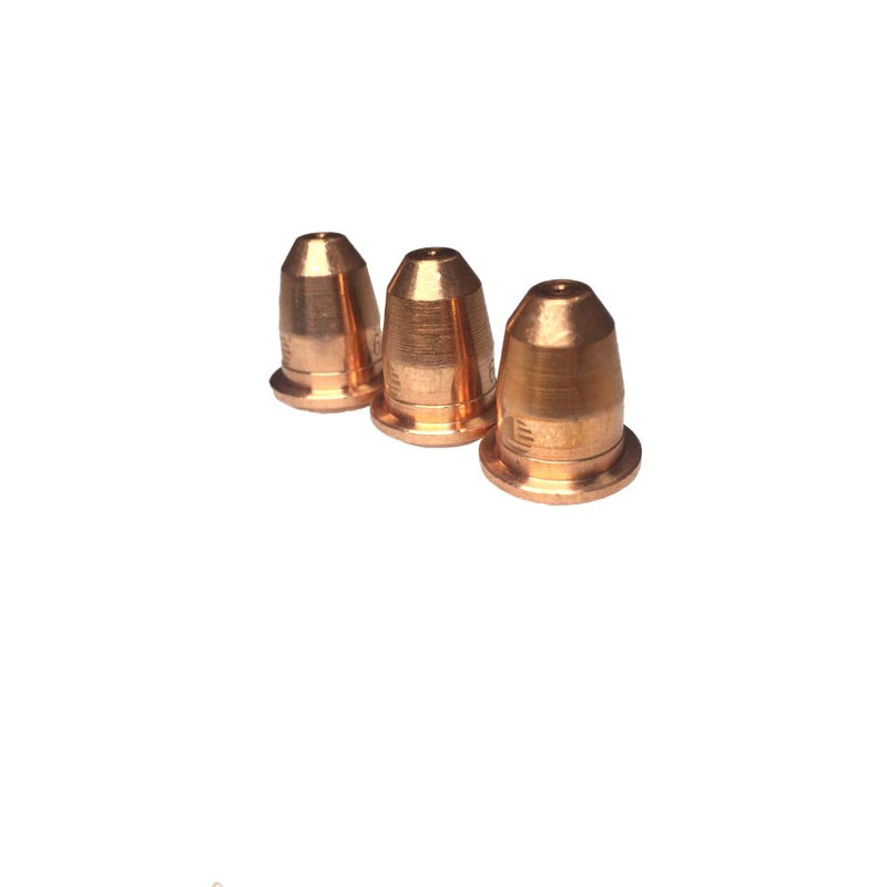 three PD0116-08 plasma cutting nozzles for S-45 plasma torch