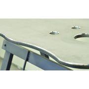 Beveled rounded edge made with Steelmax BM7 portable plate and pipe beveling machine