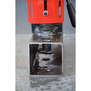 Steelmax D1-TS portable magnetic drill for thin steel, drilling holes in thin-walled square tubing