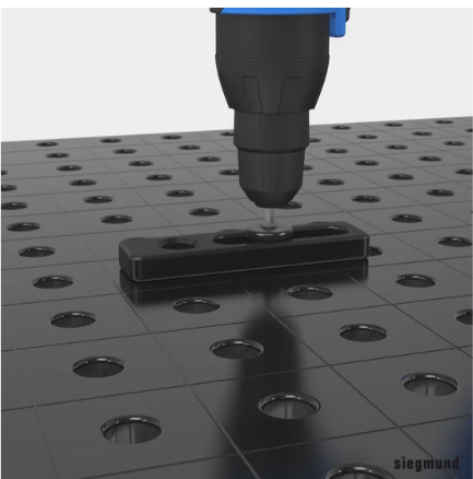 Boulon de serrage rapide court et plat (bruni) 