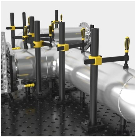 Cast Iron Cross Including Handwheel for 2-280646 Multi Clamp Tower - Weldready