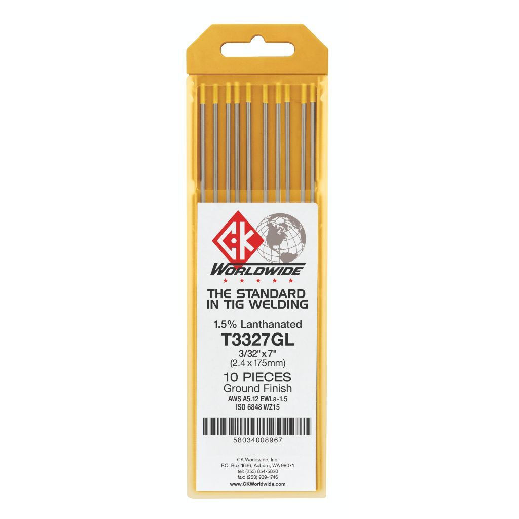 YESWELDER TIG Welding Tungsten Electrode 1.5% Lanthanated .040″x7″ (Gold, WL15/EWLa-1.5) 10-pk - View #10