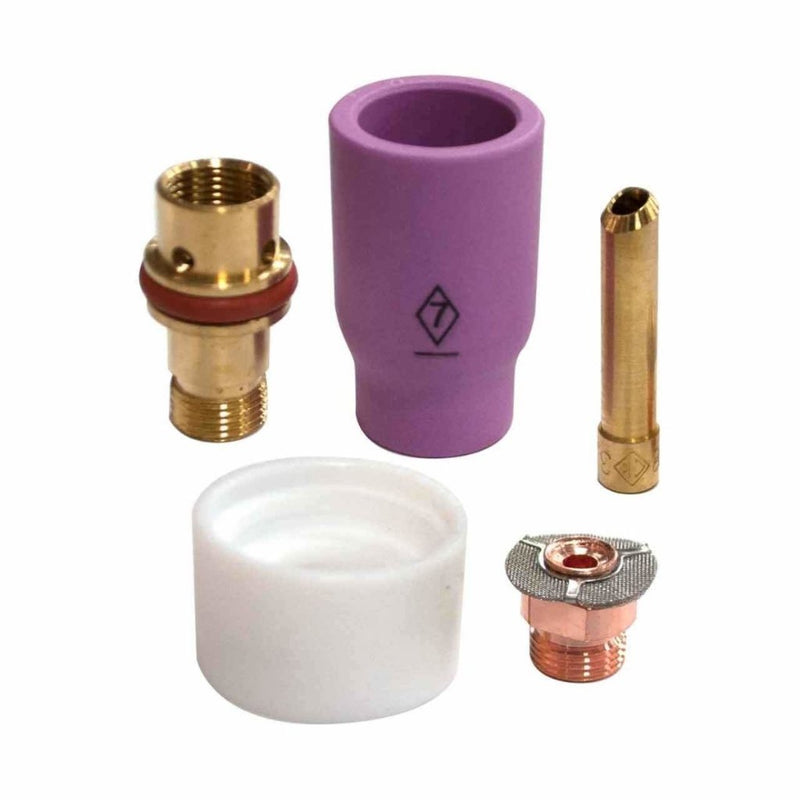 CK Worldwide 4 Series Stubby Gas Saver Kit W/ Alumina Cup - Weldready