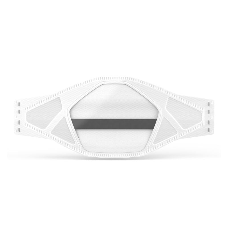 front view of a folded clear n95 mask