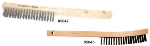 Curved Handle 19" Long Wire Brush (Stainless Steel or Carbon Steel) - Weldready