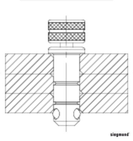Long Fast Clamping Bolt (Burnished) - Weldready