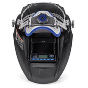 interior view of miller digital elite welding helmet showing lens and headgear