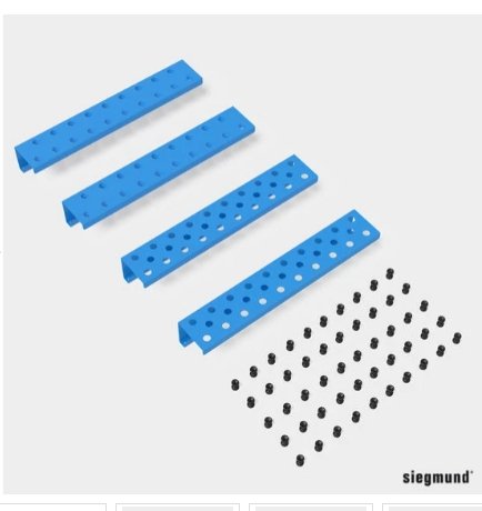 Module for Tool Wall with Sleeves (Varnished) - Weldready