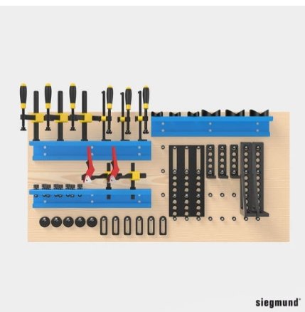 Module for Tool Wall with Sleeves (Varnished) - Weldready
