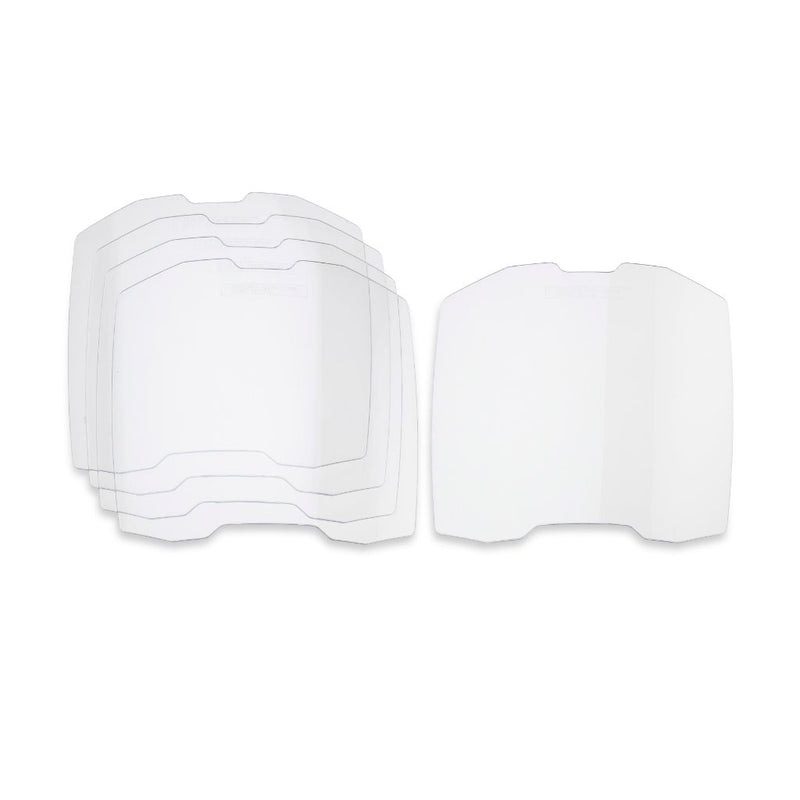 5 pack of clear outer lenses for miller digital infinity welding helmet