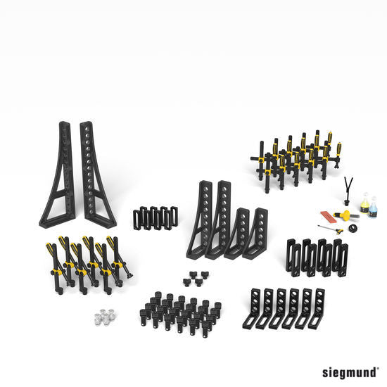Set 3, 76 Piece Accessory Kit for Siegmund System 28 Welding Tables