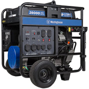blue westinghouse wgen20000 dual fuel gas propane heavy duty generator with wheels 