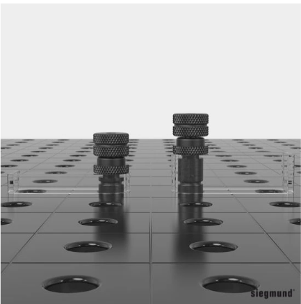 Boulon de serrage rapide universel réglable court (bruni)