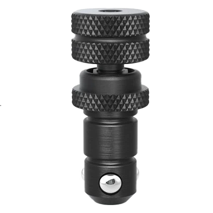 Boulon de serrage rapide universel réglable court (bruni)